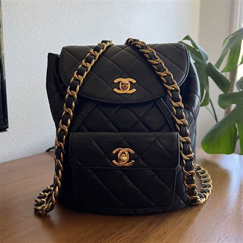 chanel black backpack 2015|authentic Chanel backpack.